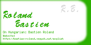 roland bastien business card